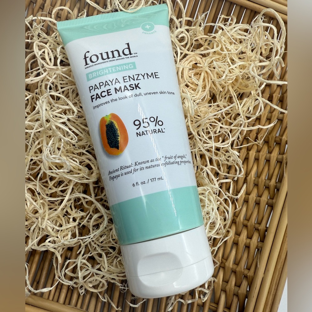 Found Brightening Papaya Face Mask Enzyme Exfoliating 95% Natural Sealed New